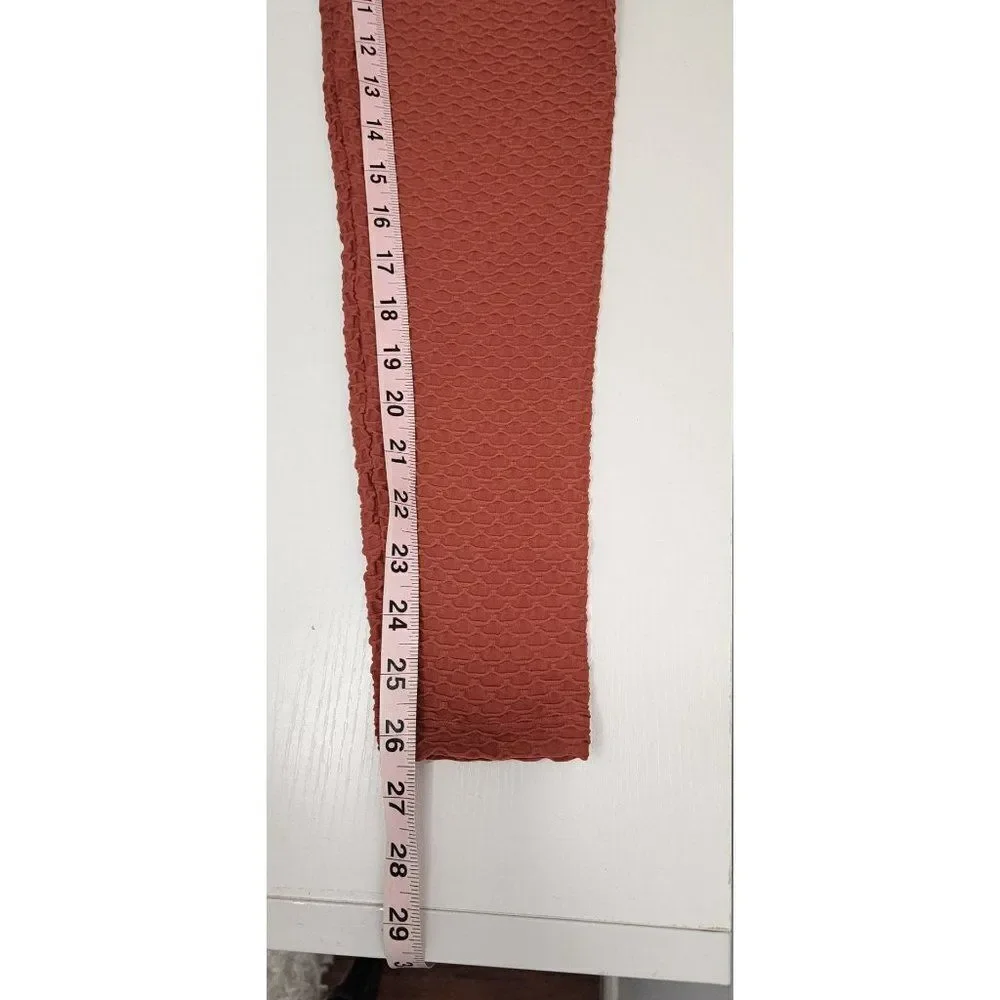 Booty By BraBants One Size Croco Leggings in Rust